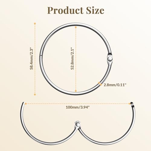 Bathway Shower Curtain Rings, Bathway Shower Curtain Hooks Anti-Drop Shower Rings for Curtain, Metal Shower Curtain Rings Rust Proof, Chrome Shower Hooks for Shower Curtain Rod, Shower Rod Hook 12Pcs - color: Chrome, style: Classic Round
