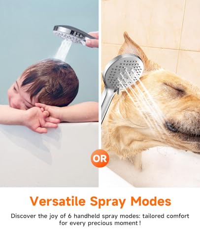 10 Inch Rainfall Shower Head with Handheld Combo and Extension Arm | Large rainfall shower head set with handheld sprayer, 11 inch adjustable arm, 59 inch hose, standard 1/2 inch wall connection - color: Polished, size: 10 Inch