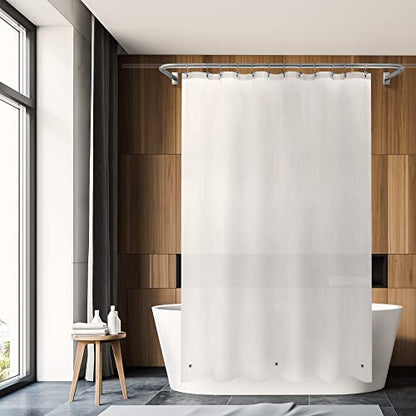 Barossa Design Frosted Shower Curtain Liner Standard Size | Premium PEVA, BPA & PVC Free, No Chemical Smell, Metal Grommets, Lightweight Bath Curtain with 3 Magnets for Bathroom - color: 2a. Frost, size: 72"W x 72"L (Pack of 1)