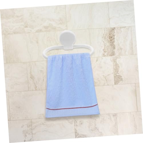 2Pcs Self Adhesive Towel Rings for Bathroom Wall No Drill Hand Towel Holder Kitchen Towel Rack Easy Installation Towel Hanger for Home Decor