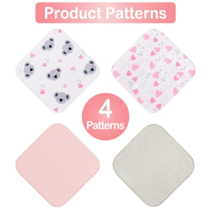 Baby Washcloths, 24Pack Baby Wash Cloths Extra Soft & Ultra Absorbent, Baby Towels and Washcloths Face Towels for Unisex Boys Girls Body, Washclothes Gentle on Sensitive Skin, 9x9 Koala - color: Koala