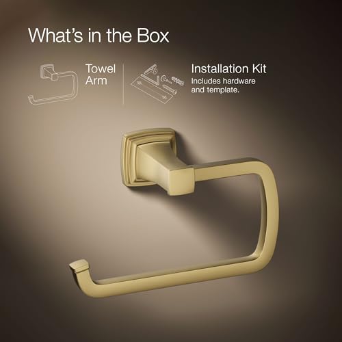KOHLER RIFF™ TOWEL RING - color: Vibrant Brushed Moderne Brass, style: Towel Ring
