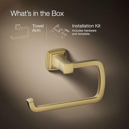 KOHLER RIFF™ TOWEL RING - color: Vibrant Brushed Moderne Brass, style: Towel Ring