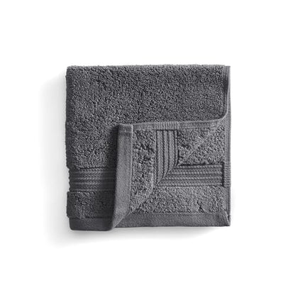 Ted Baker 8-Pc Towel Set, 2 Bath 2 Hand 4 Washcloths 100% Cotton Dark Grey - color: Grey, size: 8 pc Towel Set - 2 Bath, 2 Hand, 4 Washcloths
