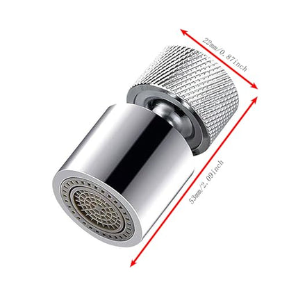 Swivel Kitchen Faucet Aerator Multi Directional Filter Spout Dual Function Water Flow 22/24mm Adapter Chrome Plated Brass Faucet Extension Tube Sink Hose Fittings