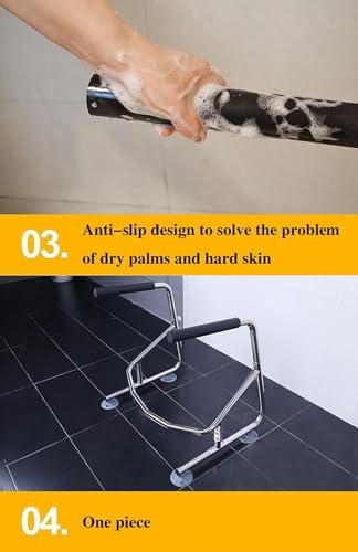 Toilet Safety Rails Toilet Frame for Disabled and Elderly, Sturdy Toilet Support Frame Free Standing Support Safety Rails Bathroom Handrail Grab Bar Rail,Toilet Surround Safety Frame