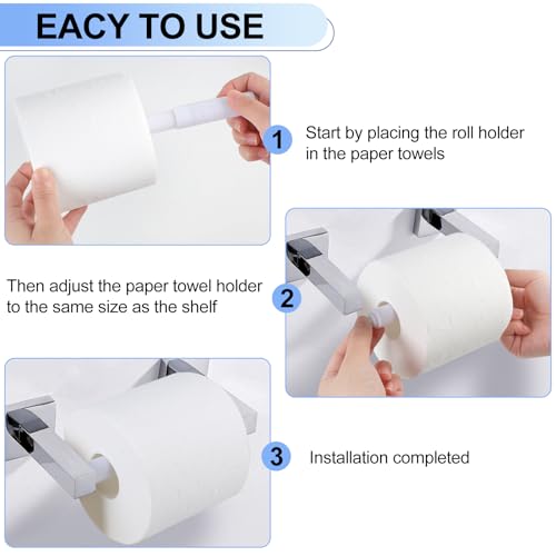 Rindion 4 Pack Toilet Paper Holder Spring Rod, White Toilet Paper Roller Replacement, Plastic Toilet Paper Holder Replacement Rod - color: White