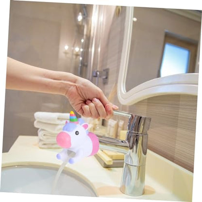 MERRYHAPY Unicorn Faucet Extender for Kids Toddler Faucet Extender Sink Spout for Kids Unicorn Hand Washing Water Guide Fits Most Bathroom Faucets 5.51 X 5.11 X 2.75 in