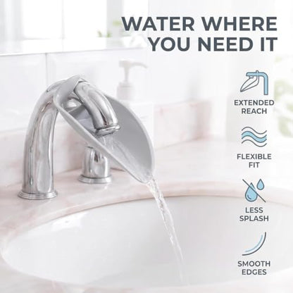 Faucet Extender for Toddlers - Sink Extender for Kids Hand Washing, Bathroom Sink Spout Wash Helper for Children Baby Bathroom Safety Sink Extender for Kids, Faucet Extender for Kids