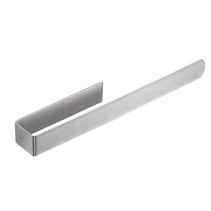 szhdxsy Towel Holder SUS 304 Stainless Steel Brushed Hand Towel Rod, Self Adhesive Towel Holder Towel Rod Towel Rack for Bathroom- Silver 14in - color: Silver, size: 14
