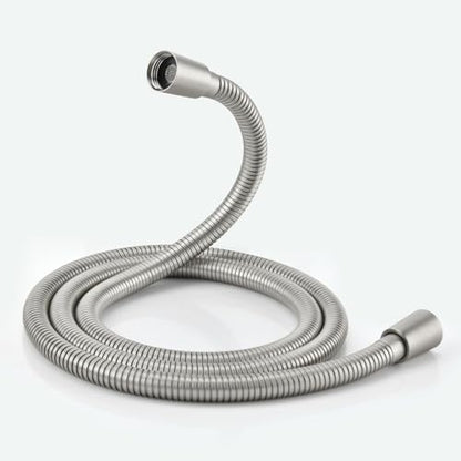 69 Inches Brushed Nickel Shower Hose Extra Long 304 Stainless Steel | High Pressure Handheld Shower Head Hose with Brass Insert and Nut,Flexible Rv Shower Hoses Replacement For Cleaning Pet - color: Brushed Nickel, size: 69 Inches