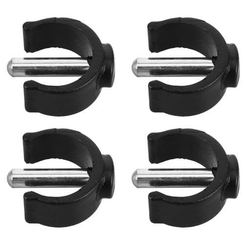 Ciieeo Adjustable C-Shape Latch Clamp Clips for Walker and Crutch Accessories Secure Buckle Handle Clips for Folding Walking Sticks 4-Pack Durable Replacement Safety Clips