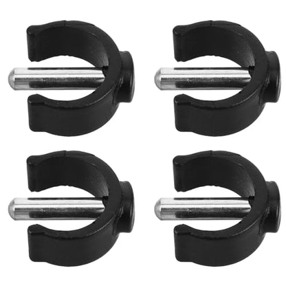 Ciieeo Adjustable C-Shape Latch Clamp Clips for Walker and Crutch Accessories Secure Buckle Handle Clips for Folding Walking Sticks 4-Pack Durable Replacement Safety Clips