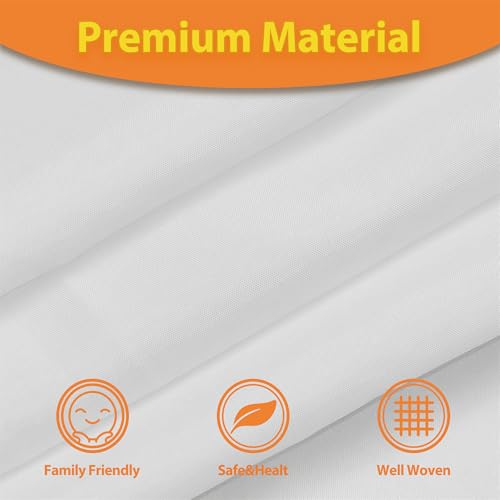 Tititex Fabric Snap-in Replacement Shower Curtain Liner 68x57 Inch Waterproof Removable with Magnets (Fits 71x78 Inch Bath Curtain), White - size: 68"W x 57"L (Pack of 1)