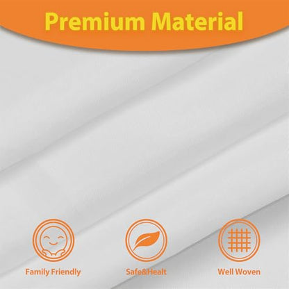 Tititex Fabric Snap-in Replacement Shower Curtain Liner 68x57 Inch Waterproof Removable with Magnets (Fits 71x78 Inch Bath Curtain), White - size: 68"W x 57"L (Pack of 1)