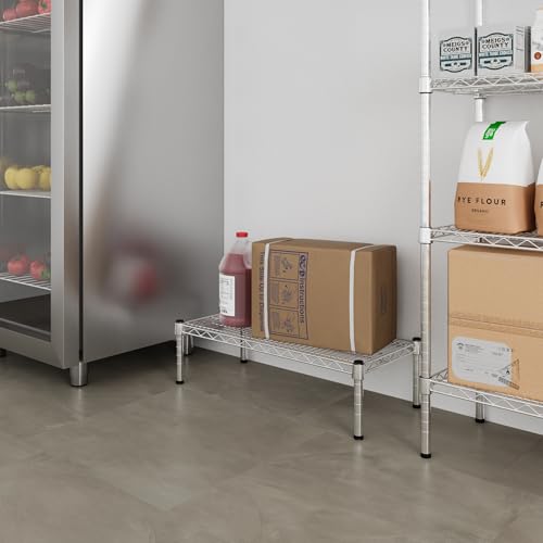 14" Deep x 30" Wide x 8" Height 1-Tier Wire Shelving Kit | NSF Commercial Storage Rack Unit - size: 14" Deep x 30" Wide