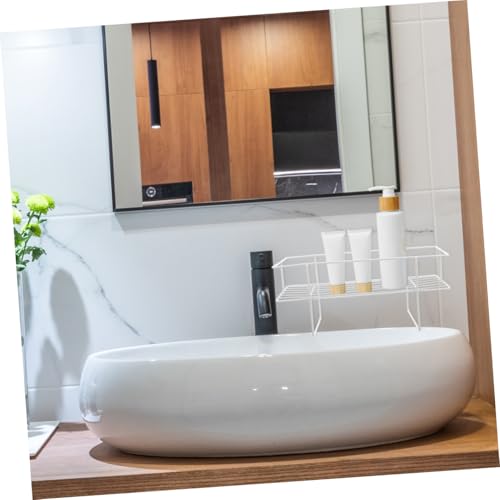 Bathroom Over Toilet Storage Shelf Wall Mounted Organizer Rack for Toiletries Accessories Multi Use Bathroom Supply Shelf Easy to Install Finish