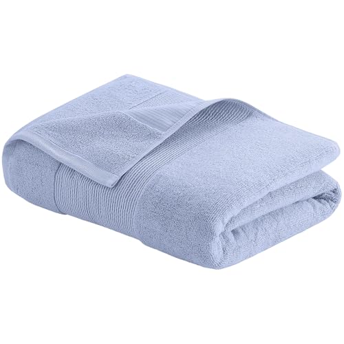 Modern Threads Air Cloud 6-Piece Towel Set - 100% Zero-Twist Cotton, 500 GSM, Quick Dry & Plush, Blue - color: Blue, size: 6 Pcs Towel Set