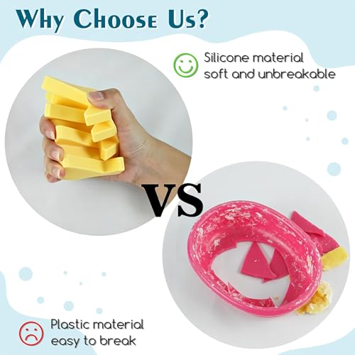 Self Draining Silicone Soap Dish Holder Waterfall Tray, 1 Pack Yellow | Waterfall design drains fast to keep soap dry, non-slip silicone base anti slide, soap saver for bathroom & kitchen - color: Yellow, size: 1