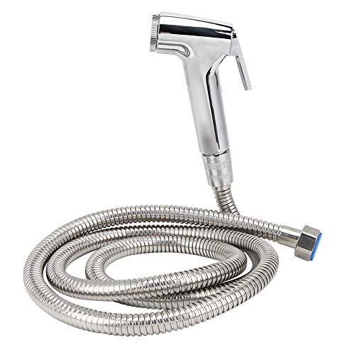 Toilet Sprayer, Handheld Bidet Sprayer Set G1/2in Bidets Handheld Bidet, ABS+Stainless Steel for Bathroom Bathroom Fixtures Toilet Bidet Supplies