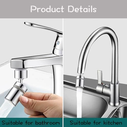 Universal Faucet Aerator All-Copper Faucets Faucet Extender Swivel Faucet Aerator for Bathroom Sink