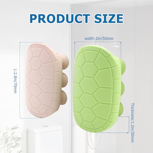 2 Pack Premium Silicone Shower Head Holder Bracket Movable relocatable Universal Suction Cup Hand Shower Holder Bracket no Drilling Strong Suction mounting Stand