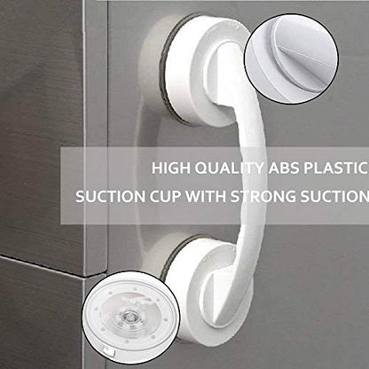 Suction Grab Bar, Portable Suction Handle Bar Suction Grip Bar for Window Door Drawer Cabinet Mini Fridge Grab Puller (White) - color: White