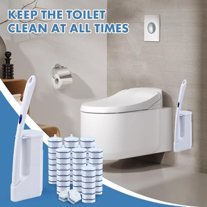 Compatible with Clorox Toilet Wand – Disposable Toilet Brush Head Refills (40 Count)