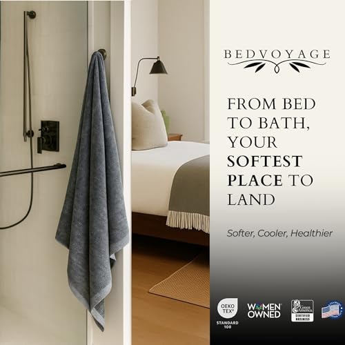 Luxury Bath Sheet Towels, Extra Large Bathroom Towel, 37x70 Viscose Derived from Bamboo & Cotton, Super Absorbent & Fast Drying Plush Bath Sheets - Charcoal - color: Charcoal, size: Sheet