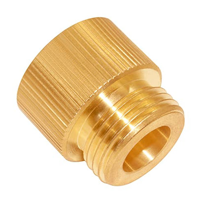 Uenede Garden Hose Bib Adapter 1-1/16" Fine Thread Female to 3/4"GHT Male | 1" Measure Inside Diameter Compatible with Outdoor Faucet to Garden Hose