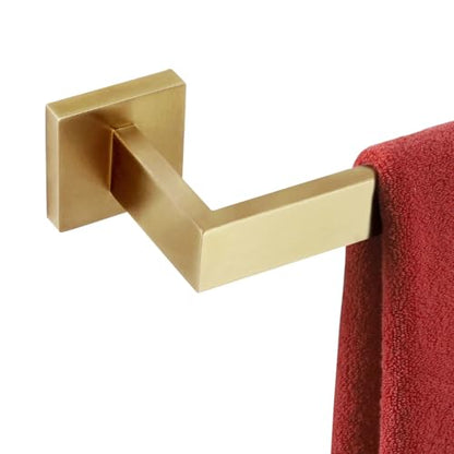 KOKOSIRI 20 Inch Towel Bar Bathroom Towel Bar Kitchen Dish Cloths Hanger Hand Towel Holder Stainless Steel Wall Mount, Brushed Gold, B4003BG-L20 - color: Brushed Gold, size: 20-Inch