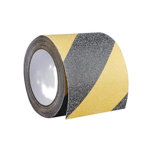 PVC Antislip Floor Tape Strips Roll with Adhesive Backing for Enhances Safety Stair Step Bathroom and Kitchen Waterproof - color: Dark Yellow