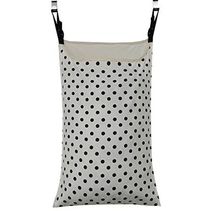 Adjustable Space Saving Door Hanging Laundry Hamper Bag Dorm Laundry Bag,Wide Open Top Over The Door Laundry Hamper with Free Hanging Hooks