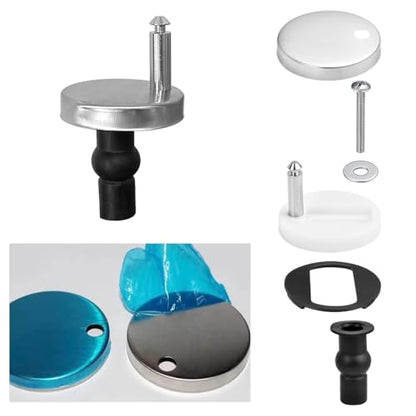 Toilet Seat Hinge Bolts Kit Quick Release Top Hinge Fixings Expanding Rubber Toilet Seat Replacement Parts for Home Bathroom 2 Pcs (Pack of 2) - size: One Size (Pack of 2)
