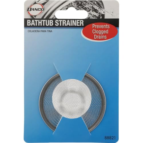 Danco Tub Mesh Strainer, 2-3/4 in, Stainless Steel (88821) - size: 2-3/4-Inch, style: Tub Strainer (1 Pack)