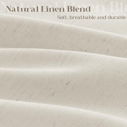 Oatmeal Linen Shower Curtain for Bathroom Water Repellent 72x72 Inch | Neutral Simple French Country Shower Curtains 72 Inches Long Earthy Tone Greige Taupe Greyish Beige with Hooks Flax Burlap - color: Linen, size: 72"W x 72"L (Pack of 1)