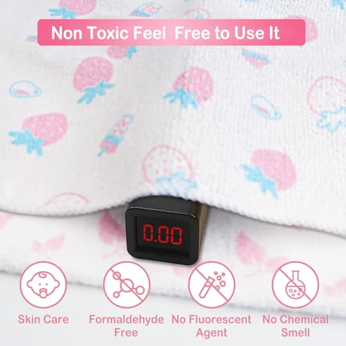 softan Baby Washcloths, 24Pack Baby Wash Cloths Extra Soft & Ultra Absorbent, Baby Towels Face Towel Unisex for Boys Girls Face & Body, Washclothes Gentle on Sensitive Skin, 9''x 9'' Strawberries - color: Strawberries