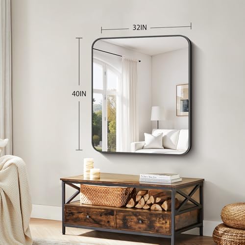 Koonmi Bathroom Wall Mirror,32x40 Inch Large Vanity Mirror for Over Sink - size: 40"L x 32"W