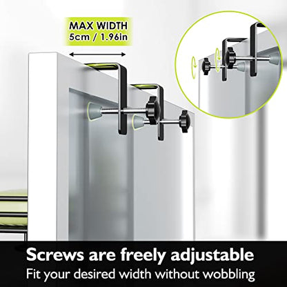 Orimade Over the Door Shower Caddy Adjustable 5 Tier Black,Bathroom Hanging Organizer Shelf Rustproof with 4 Hooks,Shower Basket with Soap Holder and Suction Cup - color: Black-5T