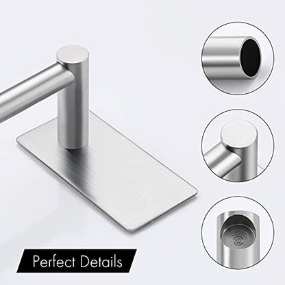 KES 12-Inch Self Adhesive Single Towel Bar Towel Hanger Wall Mount No Drill Bathroom Lavatory SUS304 Stainless Steel Brushed Finish, A7000S30-2 - color: Grey (Brushed Finish), size: 12 Inch