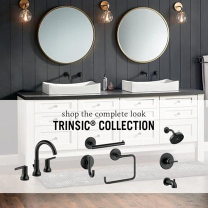 Delta Trinsic Wall Mount Bathroom Faucet 2 Hole, Brushed Gold Bathroom Sink Faucet for Vanity, Champagne Bronze T3559LF-CZWL