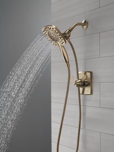 Delta Ashlyn 17 Series Dual-Function Shower Faucet Set with In2ition 2-in-1 Dual Shower Head with Handheld Spray, Gold 2-Handle Valve Trim Kit, Champagne Bronze T17264-I-CZ (Valve Not Included) - color: Champagne Bronze