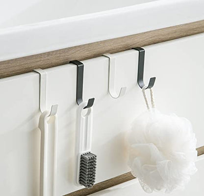 eywlwaar Over The Cabinet Door Single Hooks 10 Pack (10P-Black) - color: 10P-Black