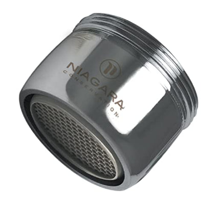 Niagara Conservation - N3210B-PC-T 1.0 GPM Dual Thread Pressure Compensated Bubble Spray California Compliant Faucet Aerators, 6 Pack - Standard Chrome Sink Faucet Aerator with Low Flow Rate - color: Chrome, style: 1.0 GPM (Bubble)