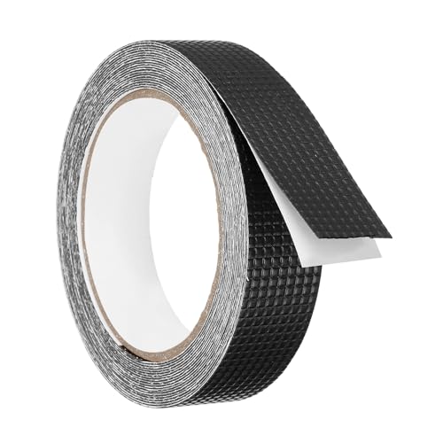 PATIKIL 1 Inch x 20 Feet Non-Slip Grip Tape, Waterproof Non-Abrasive Traction Tape Self-Adhesive Cushion Pad Strips for Handrails Game Controllers Ovens- 1 Roll (Black) - color: Black, size: 1 Inch x 20 Feet