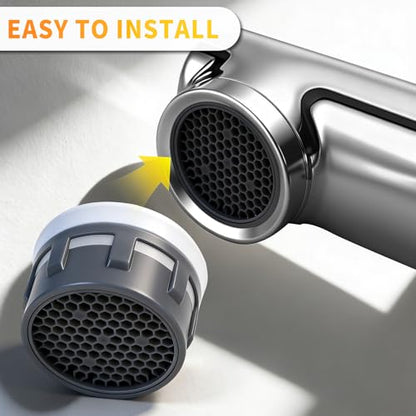 216721 Water Faucet Aerator for Moen Bathroom Kitchen Sink Inserts 2 pcs | Replacement Parts 1.0 gallon per minute Compatible with Chateau, Castleby, Villeta, Eva, Level, Waterhill, Vestige, Kingsley