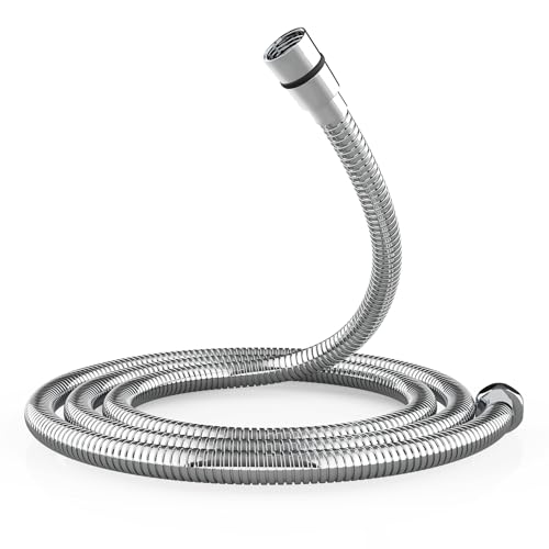SR SUN RISE Flexible 304 Stainless Steel Replacement Shower Hose with Brass Fittings. RV Shower Hose. Explosion-Proof. 1.8 Meters/71 Inches. Polished Chrome - size: 70.8 Inch