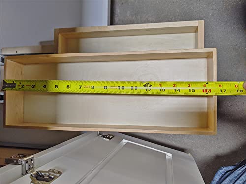 2-Tier Pull Out Drawer Organizer, Sliding Shelf Storage for Kitchen, Bathroom, Under Sink Cabinet (12" Width) - size: 12''W*18''D-B