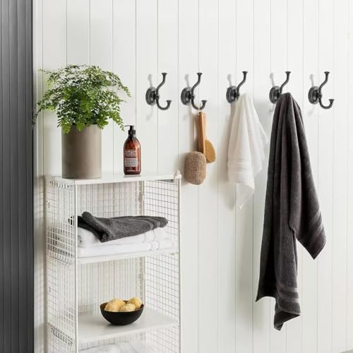 1 Pack 4-1/2 Inch Zinc Alloy Oil Rubbed Bronze Towel Hooks | Solid Metal | Wall Mount | Robe Hooks | Coat Hooks | For Bathroom, Shower, Bedroom, Entryway | Bathroom Hardware Accessories - color: Oil Rubbed Bronze