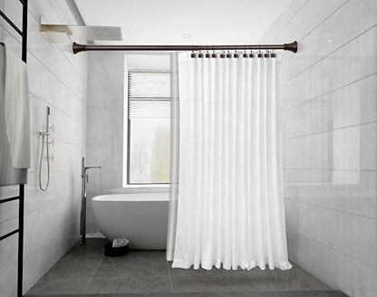 Shower Hooks - Double Shower Curtain Rings for Bathroom - Rust Resistant Shower Curtain Hooks for Shower Curtain or Liner - Shower Curtain Rings with Crystal Design - Set of 12, Oil Rubbed Bronze - color: Oil Rubbed Bronze